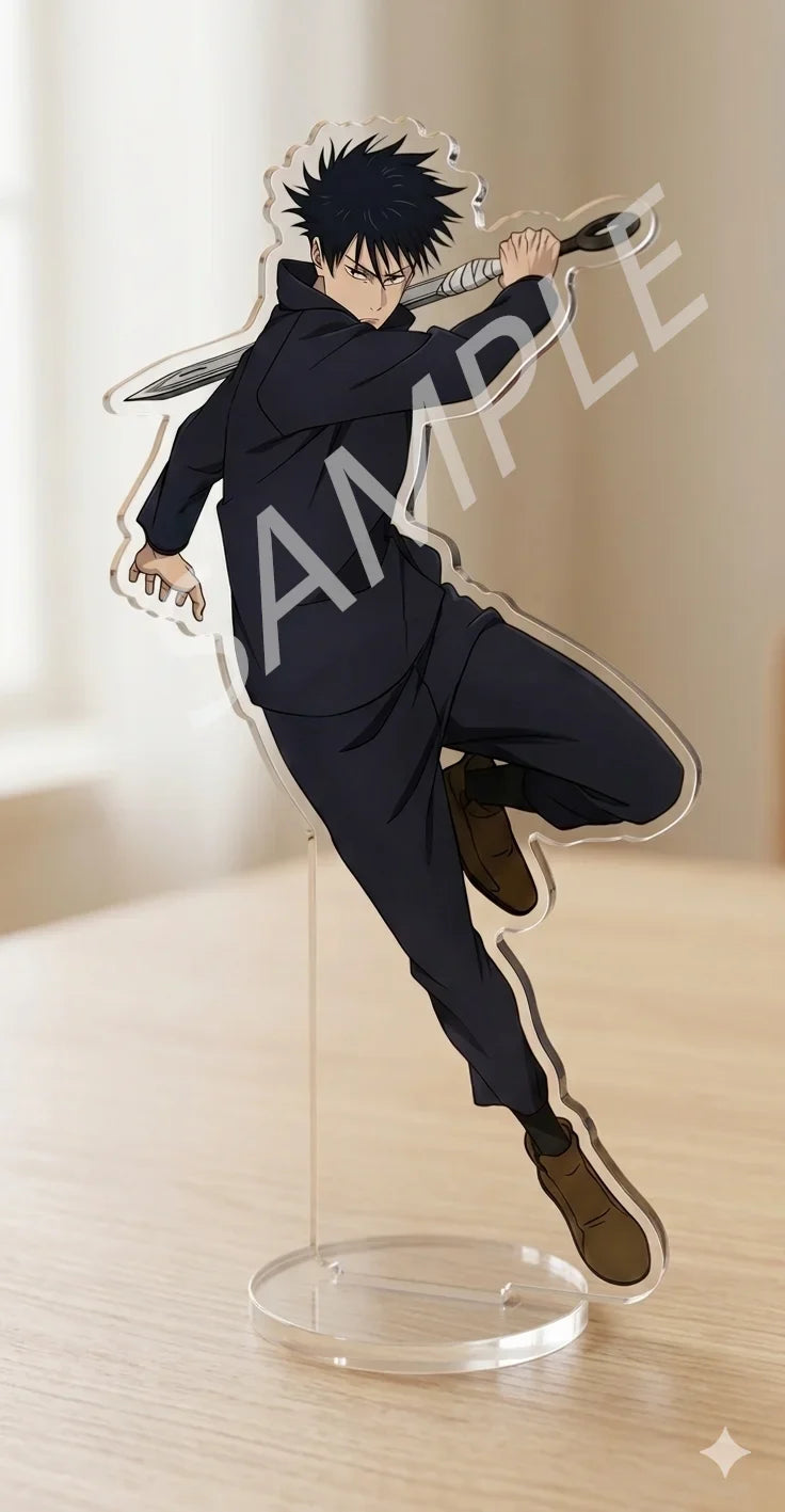 Jujutsu Kaisen Keychains Itadori Yuji Choso Fushiguro Megumi Okkotsu Yuta Zenin Naoya Acrylic Stand Peripheral Desktop Ornament