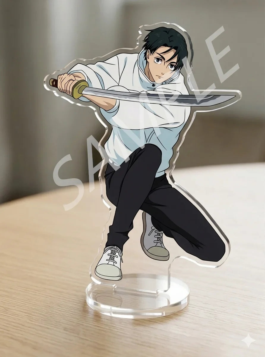 Jujutsu Kaisen Keychains Itadori Yuji Choso Fushiguro Megumi Okkotsu Yuta Zenin Naoya Acrylic Stand Peripheral Desktop Ornament