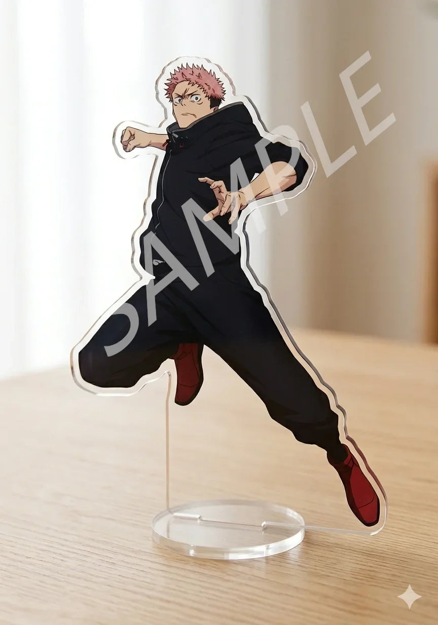 Jujutsu Kaisen Keychains Itadori Yuji Choso Fushiguro Megumi Okkotsu Yuta Zenin Naoya Acrylic Stand Peripheral Desktop Ornament